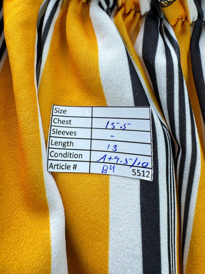 Select® XS | Bust: 15.5" | Yellow | Crop Top | B6 - 5512 - Genuine Maal