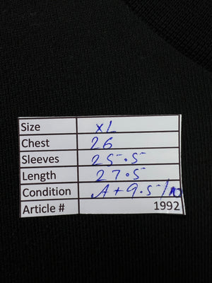 Armani® XL | Chest: 26" | Black Tiger | Sweat Shirt | Stretch Lining | 1992 - Genuine Maal