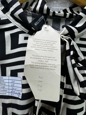 Cristina Collection® XXL | Bust: 24" | Geometrical | Blouse Shirt | B3 - 5513 - Genuine Maal