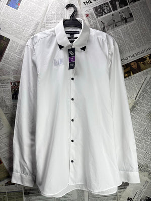 Cedar WoodState® Medium | Chest: 21.5" | White | Collar: 15.5" Slim Fit Shirt | Poly-Cotton | M3 - 5707 - Genuine Maal