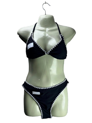 ® Small | Bust: -" | Black | Bikini Set | B2 - 5953 - Genuine Maal