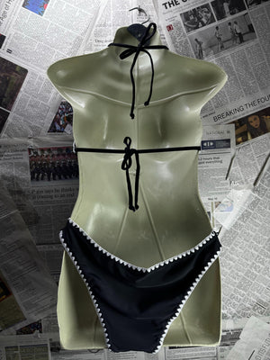 ® Small | Bust: -" | Black | Bikini Set | B2 - 5953 - Genuine Maal
