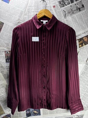 Topshop® Small | Bust: 18" | Purple | Shirt | B2 - 5936 - Genuine Maal