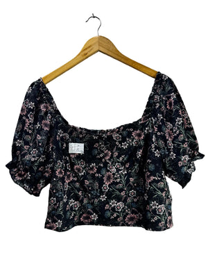 ONLY® Medium | Bust: 19" | Floral | Crop Top | B2 - 5948 - Genuine Maal