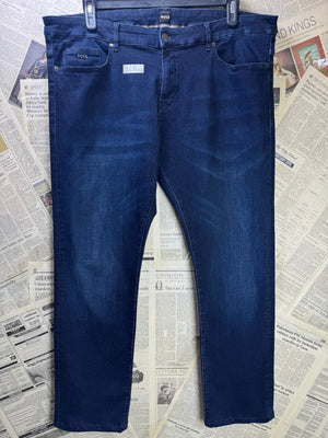 BOSS® Waist: 40" | Blue | Slim Fit Denim Pants | Cotton - Poly - Elastane | 1649 - Genuine Maal