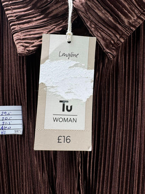 Tu® XXL | Bust: 29.5" | Brown | Shirt | B2 - 5923 - Genuine Maal