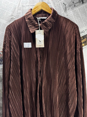 Tu® XXL | Bust: 29.5" | Brown | Shirt | B2 - 5923 - Genuine Maal