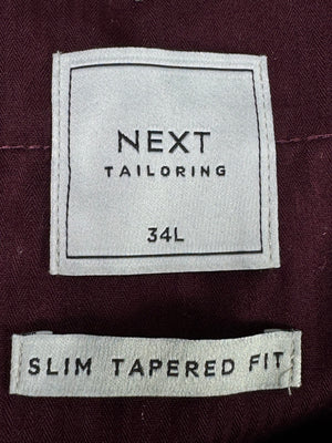 Next® Waist: 34" | Glen Check | Poly - viscose | Fit: Slim Tapered | Pant | 927 - Genuine Maal