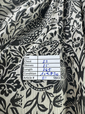 Next x Morris & Co® XL | Bust: 23" | Disty Floral | Blouse Shirt | B1 - 5943 - Genuine Maal