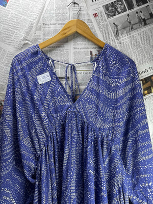 H&M® Small | Bust: Oversize | Blue | Blouse Shirt | B1 - 5914 - Genuine Maal