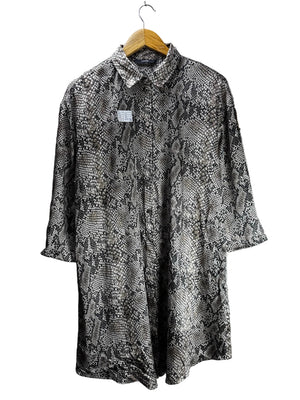 George® XXL | Bust: 23" | Snake Skin Print | Blouse Shirt | B1 - 5915 - Genuine Maal