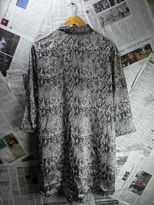 George® XXL | Bust: 23" | Snake Skin Print | Blouse Shirt | B1 - 5915 - Genuine Maal