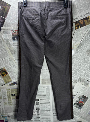 River Island® Waist: 34" | Check | Pants | Cotton-Elastane | M3 - 2544 - Genuine Maal