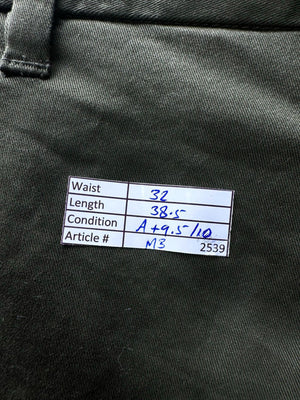 Next® Waist: 32" | Kai Green | Slim Fit Chino Pants | Cotton-Elastane | M3 - 2539 - Genuine Maal