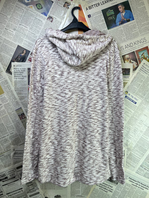Project Paris® Small | Chest: 19" | Spaced Dyed | Knit Hoodie | 1983 - Genuine Maal
