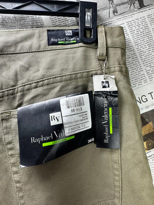 Ralphael Valencino® Waist: 36" | Tan | Pants | Cotton-Elastane | M3 - 2537 - Genuine Maal