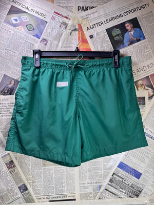 ® Waist: 32" to 34" | Green | Swim Shorts | Poly | 1733 - Genuine Maal