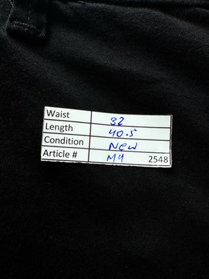 Outfitters® Waist: 32" | Black | Slim Fit Chino Pants | Cotton-Spandex | M4 - 2548 - Genuine Maal