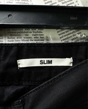 Outfitters® Waist: 32" | Black | Slim Fit Chino Pants | Cotton-Spandex | M4 - 2548 - Genuine Maal