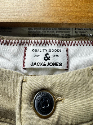 Jack&Jones® Waist: 32" | Tan | Loose Fit Chino Pants | Cotton-Elastane | M4 - 2524 - Genuine Maal