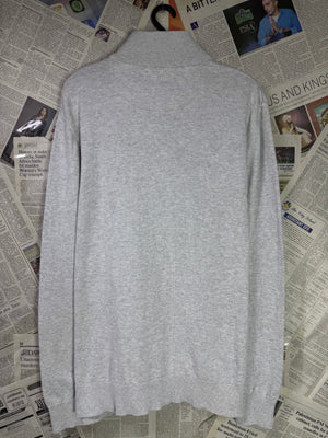 George® Medium | Chest: 22.5" | Grey | Quarter Zip Sweater with mock shirt | 2240 - Genuine Maal