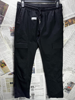 Bee Inspired® Waist: 32" to 34" | Black | Cargo Trousers | Cotton-Elastane | M4 - 2814 - Genuine Maal
