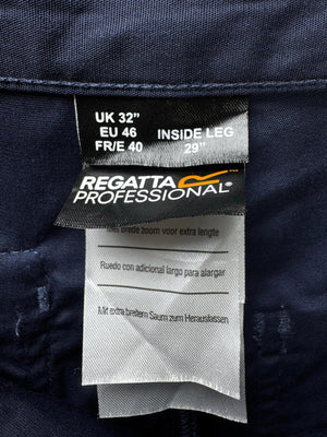 Regatta Professional® Waist: 32" | Blue | Cargo Denim Pants | Poly-Cotton | M4 - 2818 - Genuine Maal