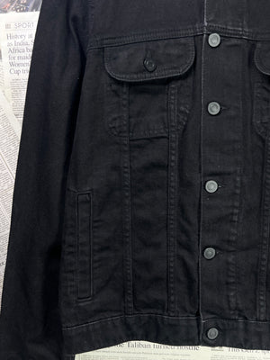 Asos® Small | Chest: 20.5" | Black | Short Length Denim Jacket | 1965 - Genuine Maal