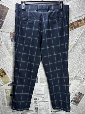 Moss® Waist: 36" | Large Check | Dress Pants | Poly-Viscose-Elastane | M4 - 2821 - Genuine Maal