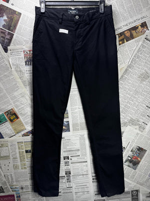 Pull & Bear® Waist: 32" | Black | Chino Pants | Cotton-Elastane | M4 - 3123 - Genuine Maal