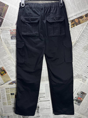 ® Waist: 30" to 32" | Black | Cargo Pants | Cotton | M4 - 2836 - Genuine Maal