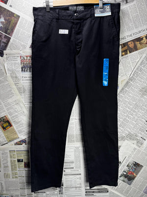 Denim Co.® Waist: 34" | Black | Stretch Slim Chino Pants | Cotton-Elastane | M4 - 2800 - Genuine Maal