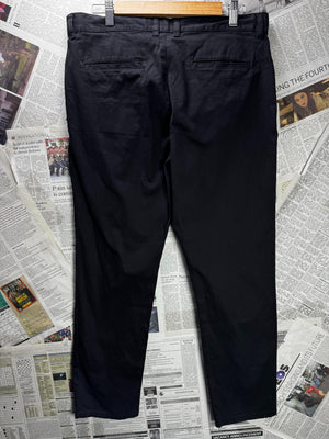 Denim Co.® Waist: 34" | Black | Stretch Slim Chino Pants | Cotton-Elastane | M4 - 2800 - Genuine Maal