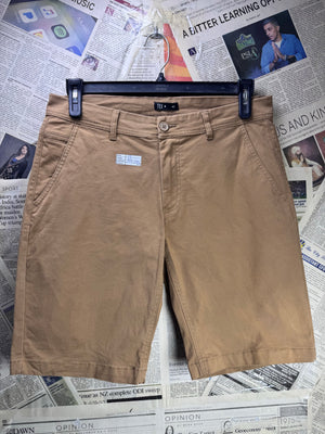 TEX® Waist: 32" | Khaki | Chino Shorts | Cotton - Elastane | 1713 - Genuine Maal