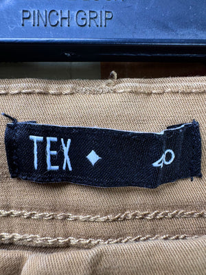 TEX® Waist: 32" | Khaki | Chino Shorts | Cotton - Elastane | 1713 - Genuine Maal