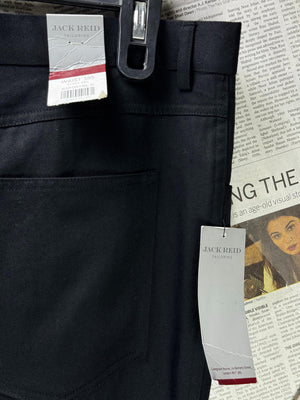 Jack Reid® Waist: 38" | Black | Dress Pant | Poly-Viscose | M5 - 2827 - Genuine Maal