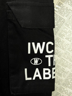 Iwcthelabel® Waist: 30" | Black | Cargo Pants | Cotton | M5 - 2799 - Genuine Maal