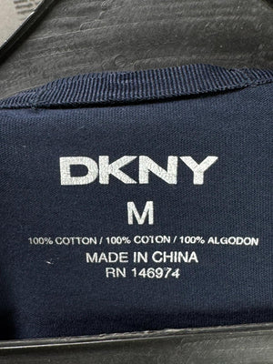 DKNY® Medium | Chest: 22" | Blue | T-Shirt | Cotton | M5 - 5557 - Genuine Maal