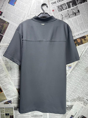 River Island® Medium | Chest: 21.5" | Grey | Polo Shirt | Poly-Elastane | M5 - 5572 - Genuine Maal