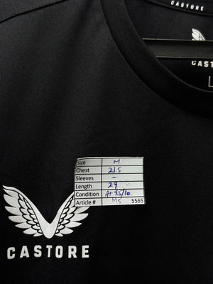 Castore® Medium | Chest: 21.5" | Black | T-Shirt | Polyester | M5 - 5565 - Genuine Maal