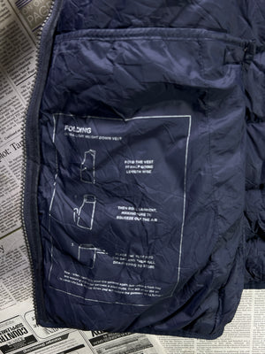 Gazman® Medium | Chest: 22" | Navy Blue | Sleeveless Puffer Jacket | Down/Feather Filling | 1765 - Genuine Maal