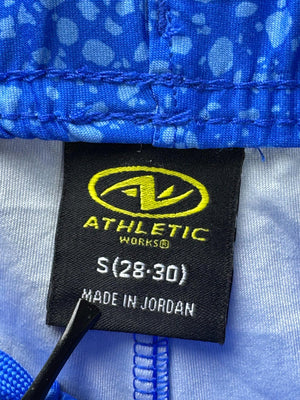 Athletic Works® Waist: 28" to 30" | Blue | Sports Shorts | Poly-Spandex | M5 - 2801 - Genuine Maal