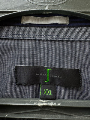 Jasper Conran® XXL | Chest: 27" | Blue Striped | Shirt | Cotton | 4324 - Genuine Maal