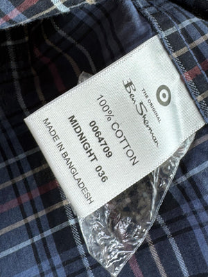 Ben Sherman® Small | Chest: 20.5" | Blue Check | Shirt | Cotton | 4314 - Genuine Maal