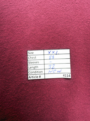 Decathlon® XXL | Chest: 28" | Pale Red | T-Shirt | Cotton - Elastane | 4114 - Genuine Maal