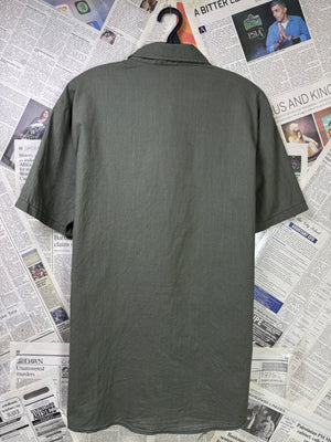 Shein® Small | Chest: 21" | Moss Green | Shirt | Cotton | 3187 - Genuine Maal
