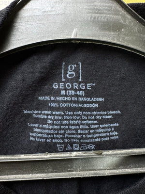 George® Small | Chest: 19.5" | Black | T-Shirt | Cotton | 4118 - Genuine Maal