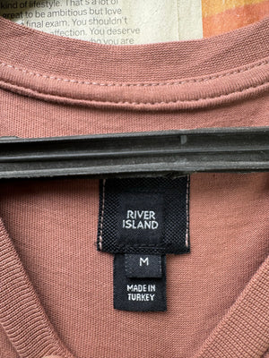 River Island® Small | Chest: 19.5" | T-Shirt | Cotton | 4296 - Genuine Maal