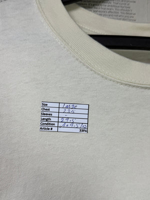 N*ke® Large | Chest: 23.5" | Coconut Milk | T-Shirt | Cotton | 3386 - Genuine Maal