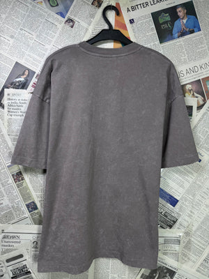 Asos® Small | Chest: 22" Oversize | T-Shirt | Unisex | Dark Gray | Cotton | 3365 - Genuine Maal